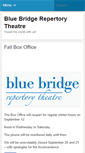 Mobile Screenshot of bluebridgetheatre.ca