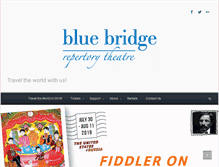 Tablet Screenshot of bluebridgetheatre.ca